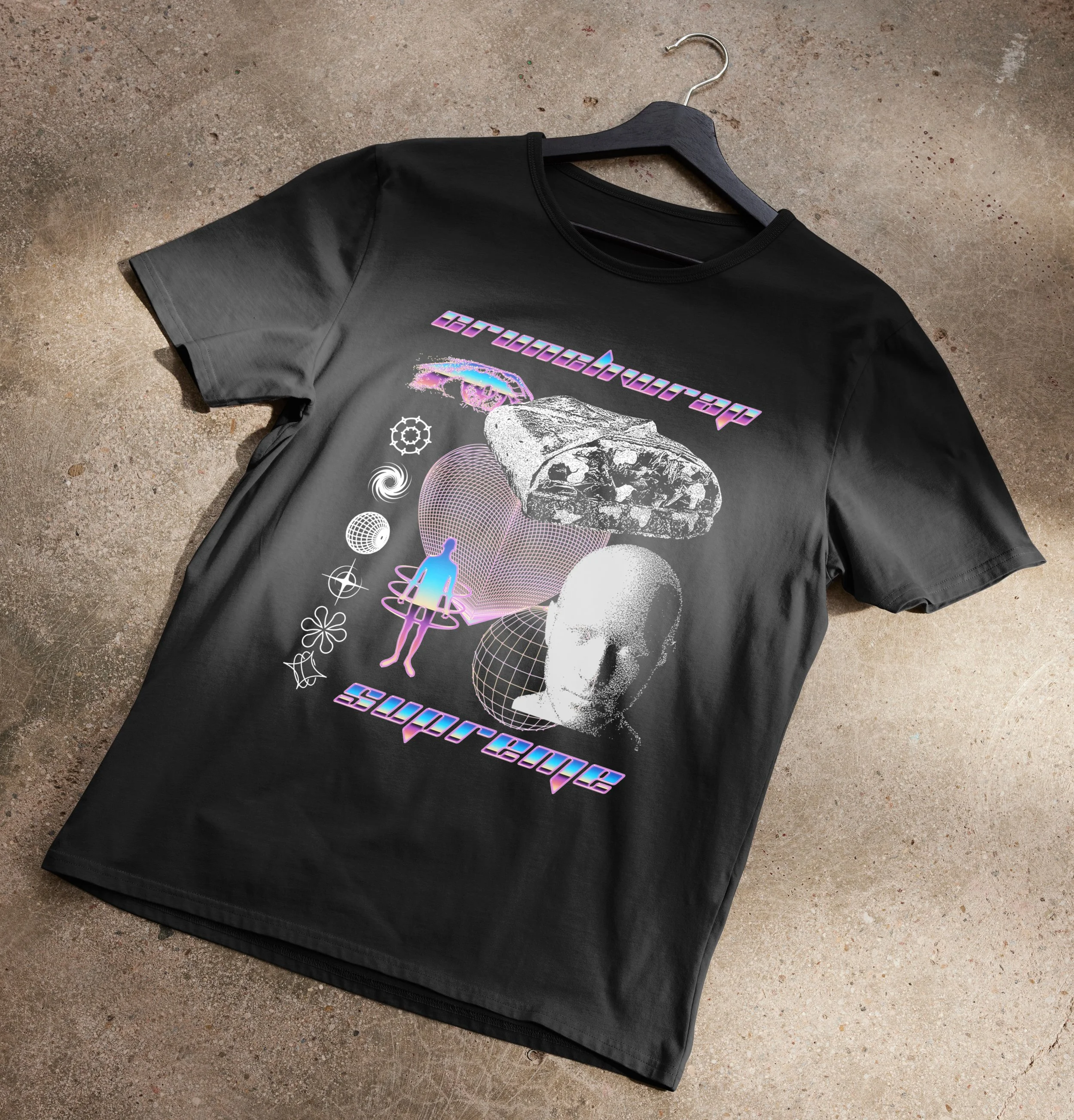 Crunchwrap Supreme Taco Bell Y2K T-Shirt — Wavey Goods Co.